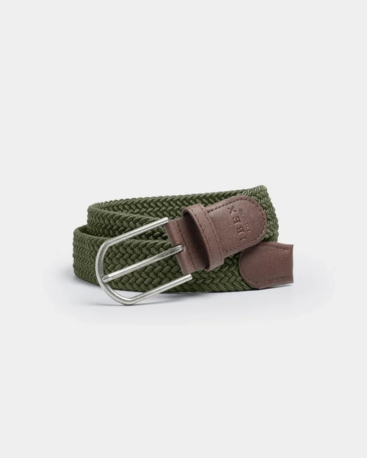 Stretch Woven Belt - Green 9509