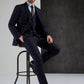 Navy Tweed Check from Antique Rogue - Trousers