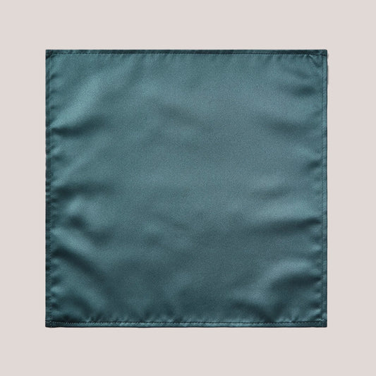 Plain Satin Hankie - Airforce
