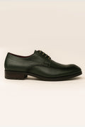 Antonio Grain Leather Shoes - Dark Green