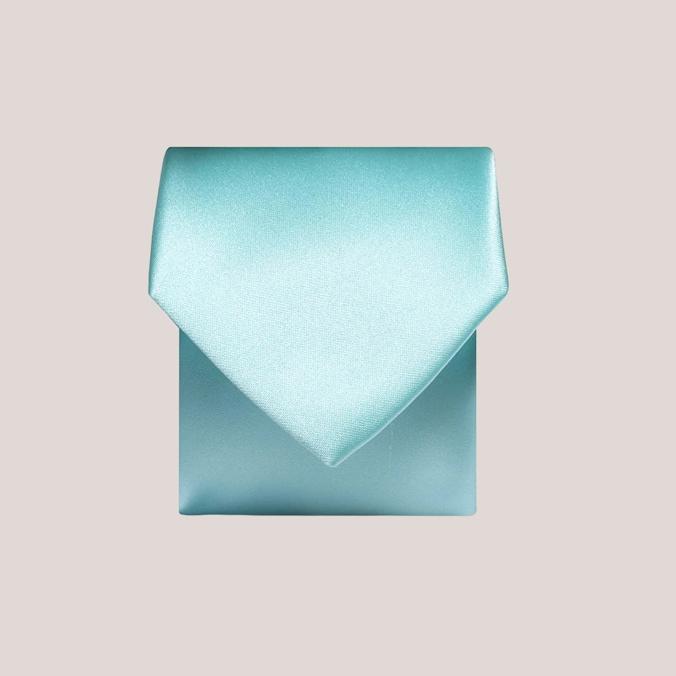 Plain Satin Tie - Aqua FS