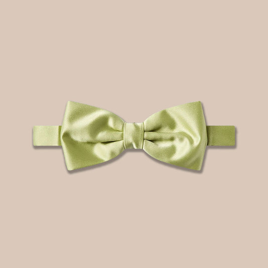 Satin Clip-On Bow Tie - Avacado
