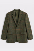 Axebridge Herringbone Tweed Jacket - Olive