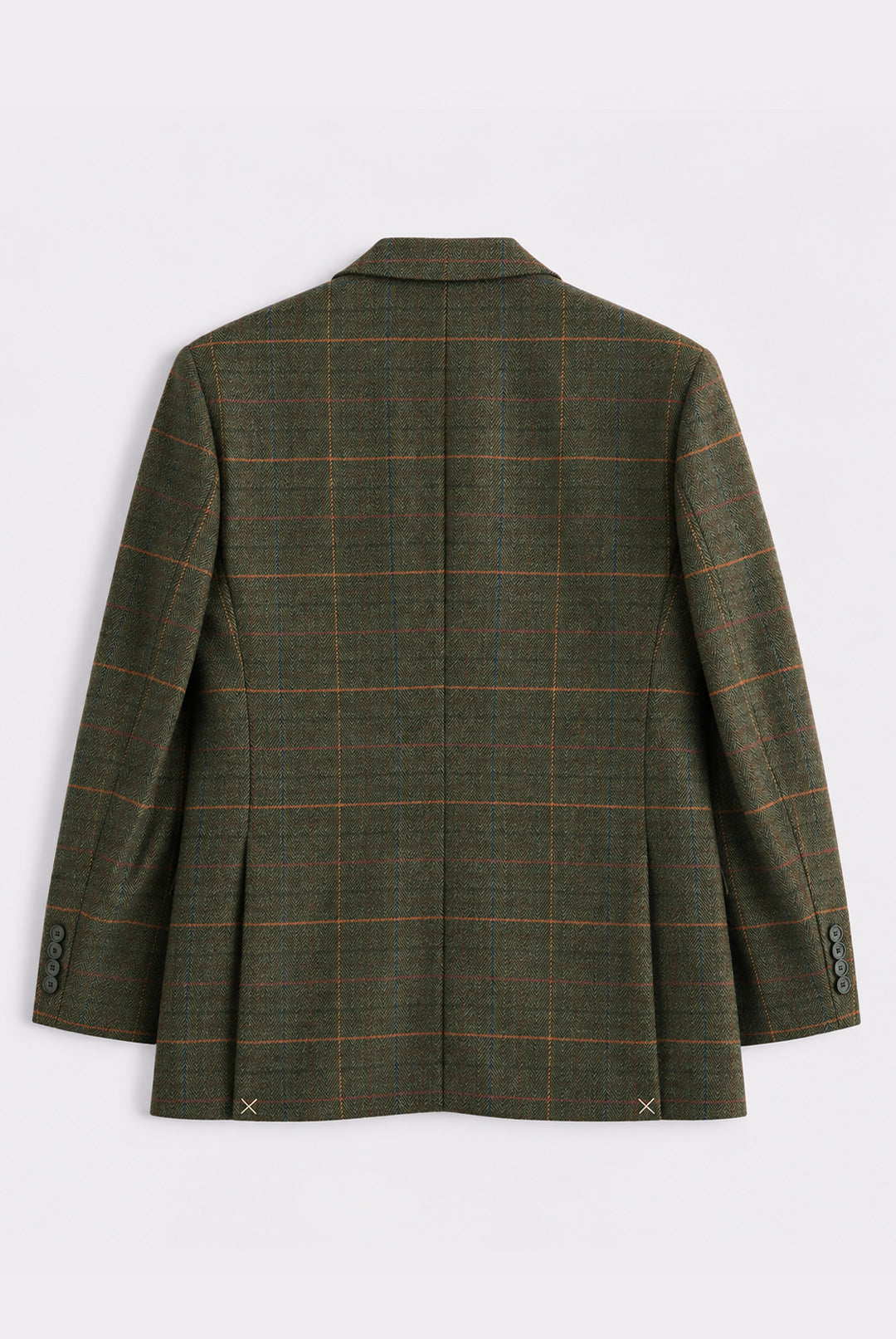Axebridge Herringbone Tweed Jacket - Olive