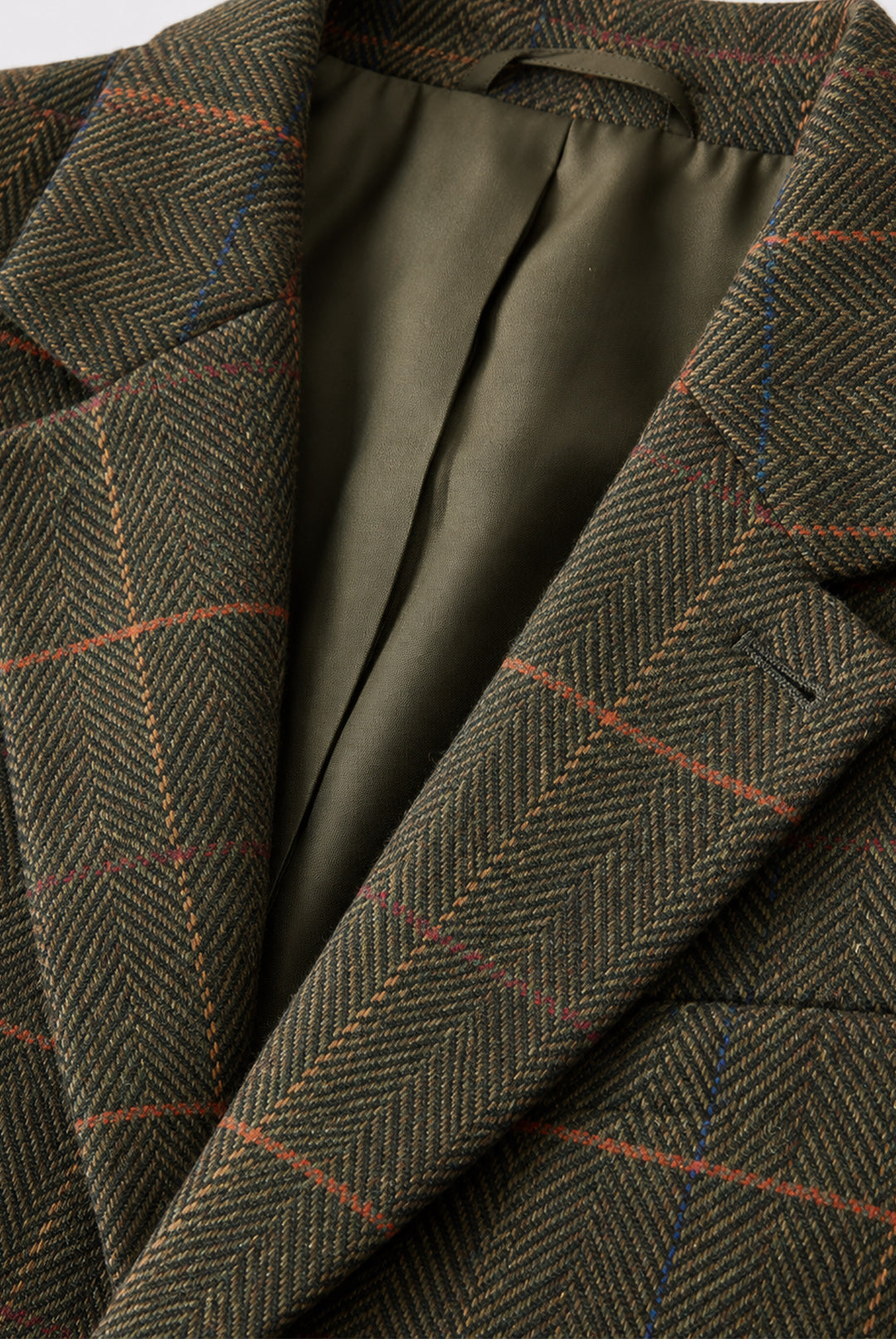 Axebridge Herringbone Tweed Jacket - Olive