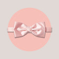 Satin Clip-On Bow Tie - Baby Pink