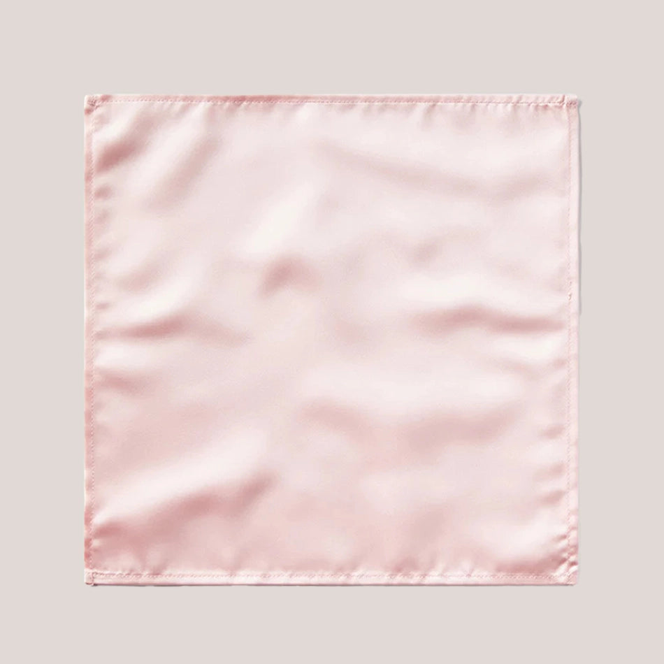 Plain Satin Hankie - Baby Pink