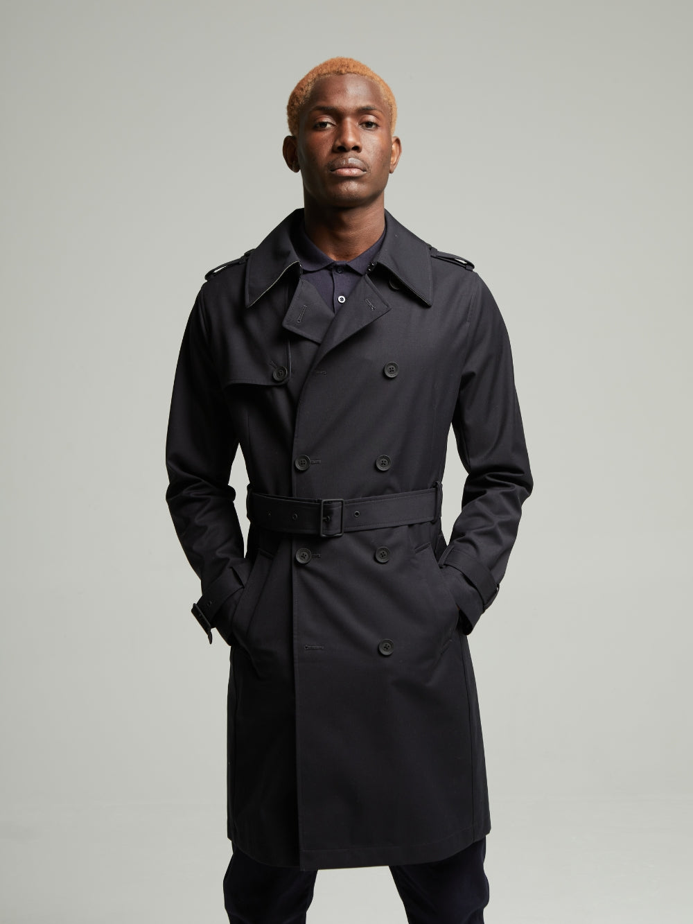 Beacon Unlined Trench Coat - Navy
