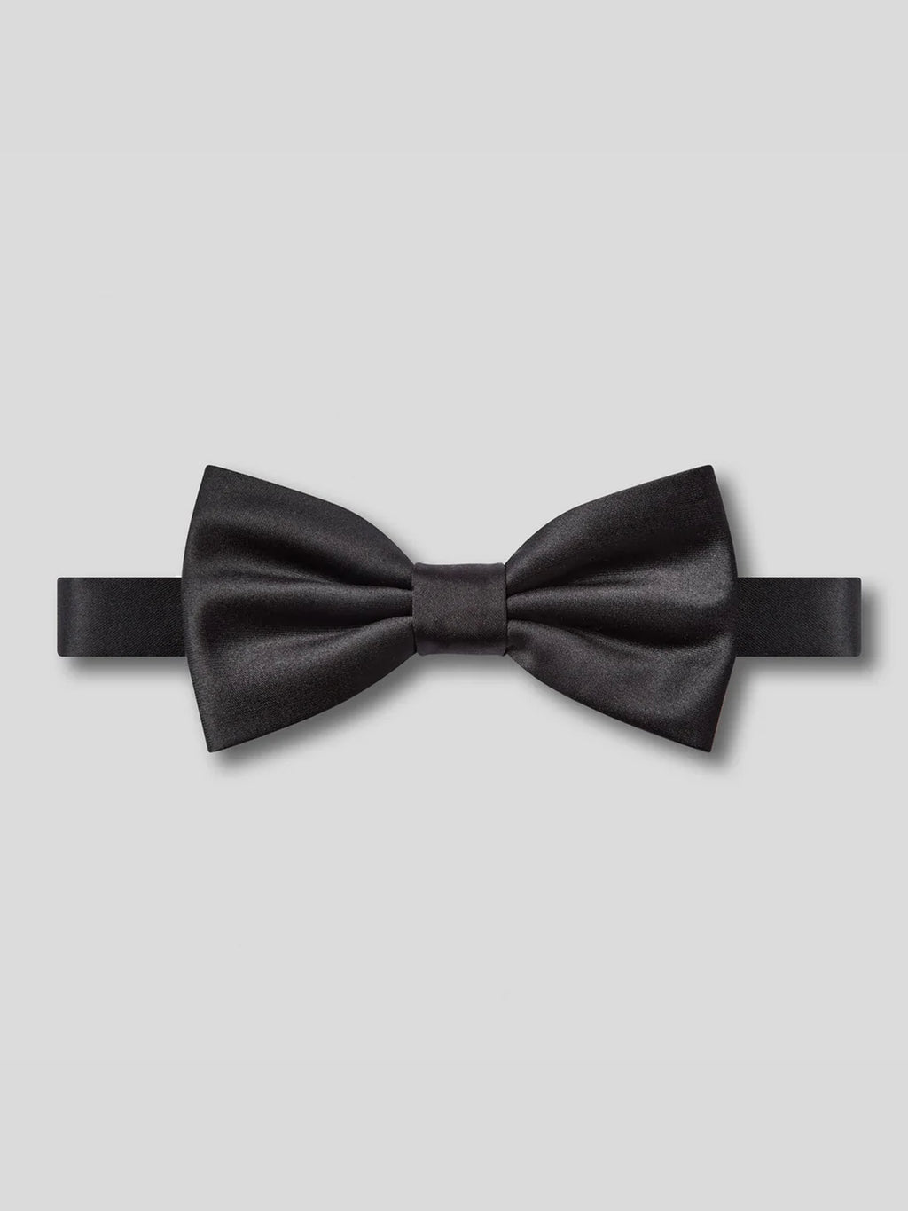 Satin Clip-On Bow Tie - Black