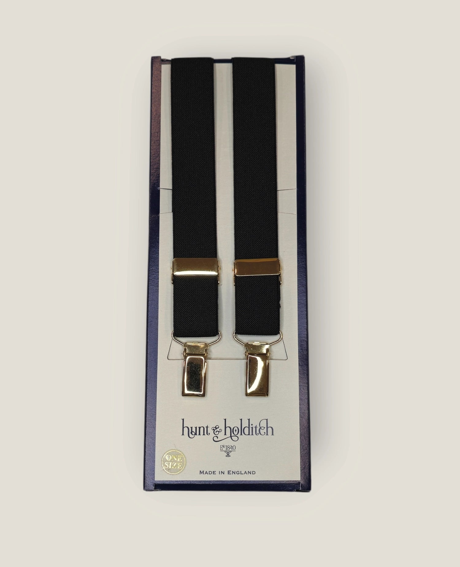 Adjustable Clip Slim Bracers - Black Gold