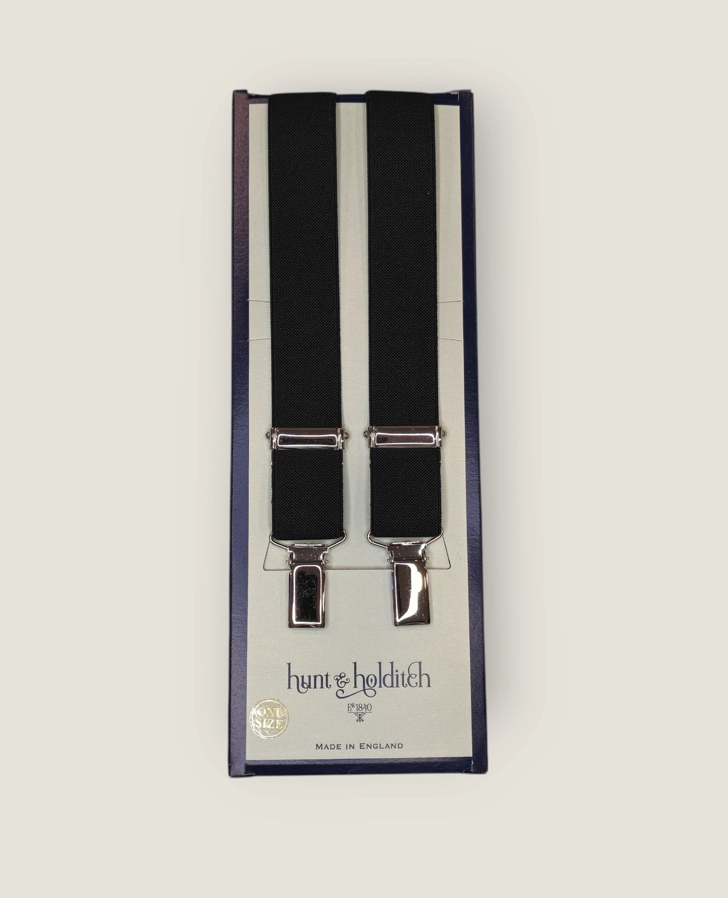 Adjustable Clip Slim Bracers - Black Silver