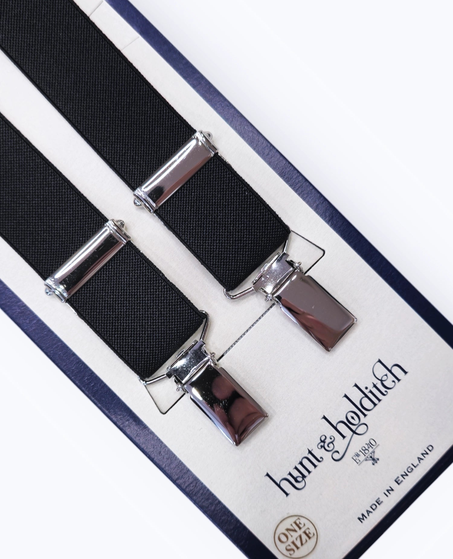 Adjustable Clip Slim Bracers - Black Silver