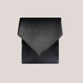 Slim Satin Tie - Black