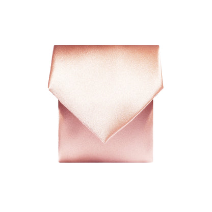 Plain Satin Tie - Blush