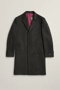 Bremner Wool-Cashmere Blend Overcoat - Charcoal