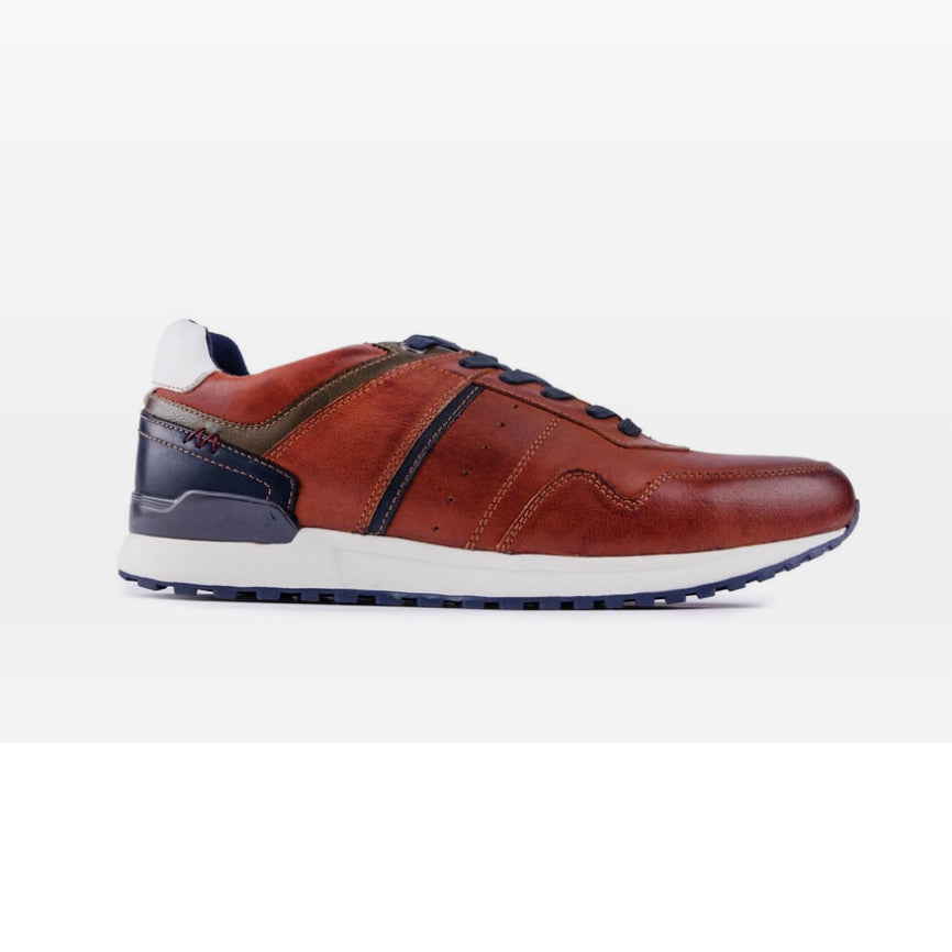 Brescia Leather Trainers - Tan