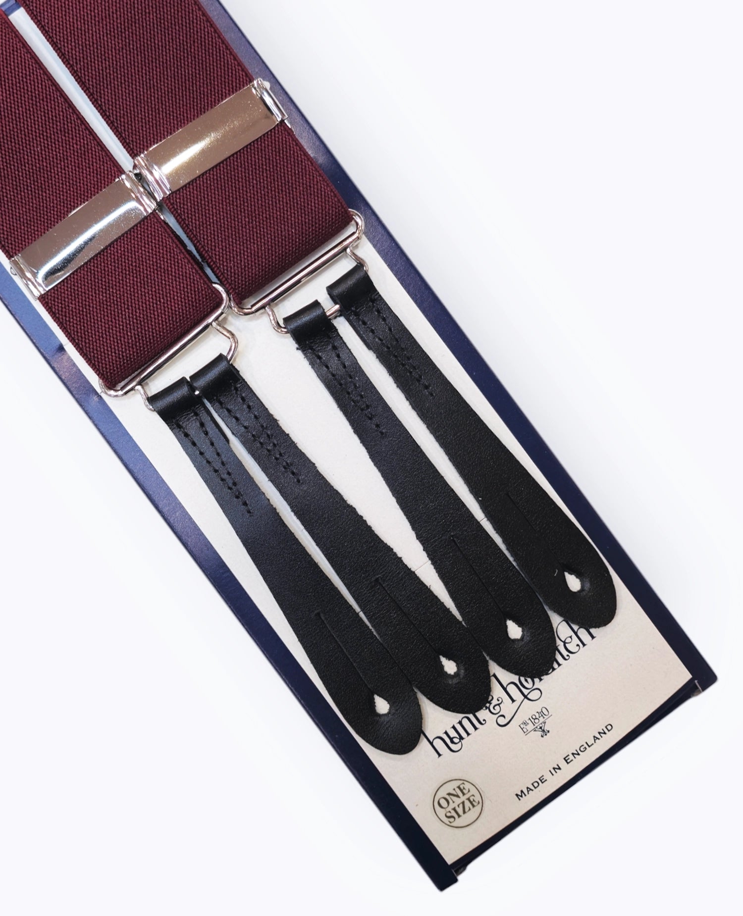 Adjustable Leather Buttoned Bracers - Burgundy