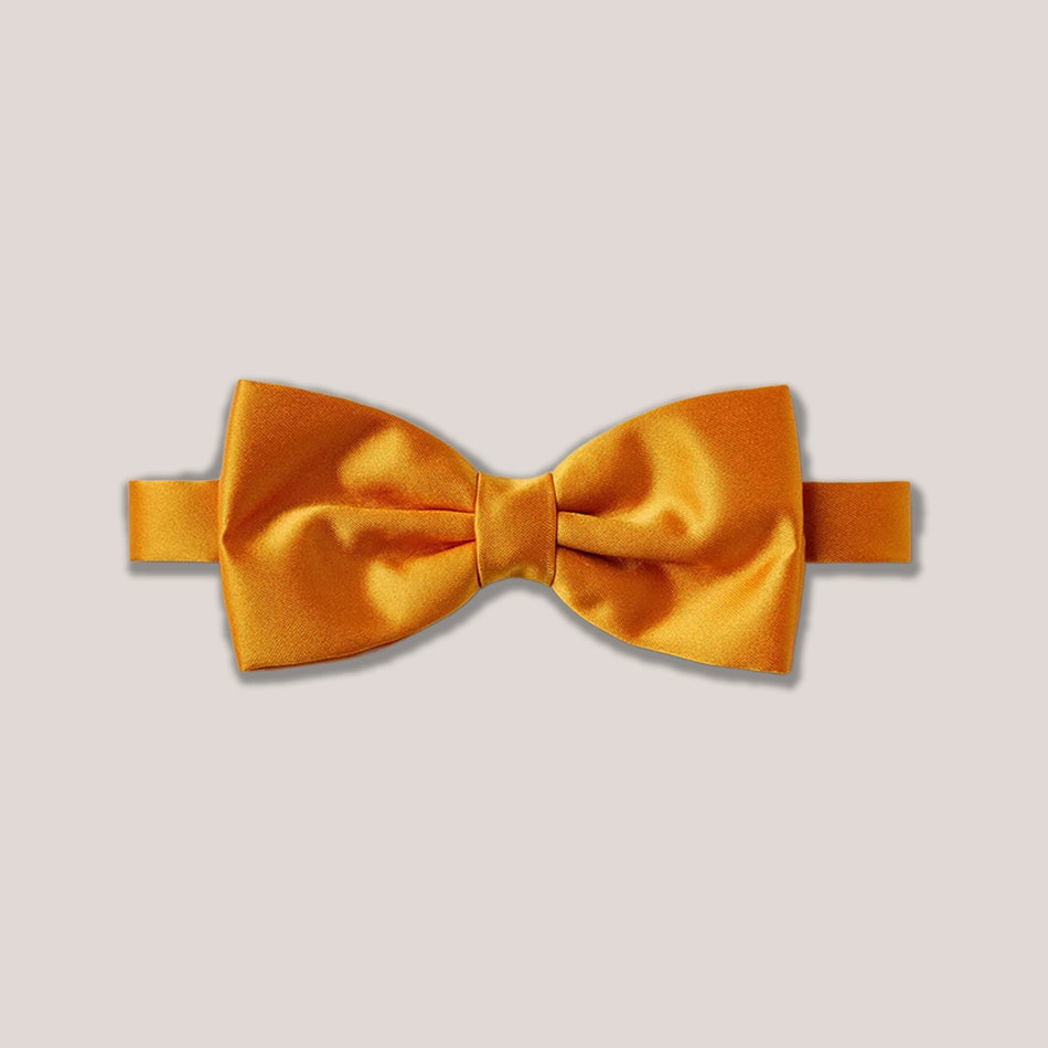 Satin Clip-On Bow Tie - Burnt Orange