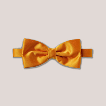 Satin Clip-On Bow Tie - Burnt Orange