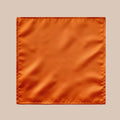 Plain Satin Hankie - Burnt Orange