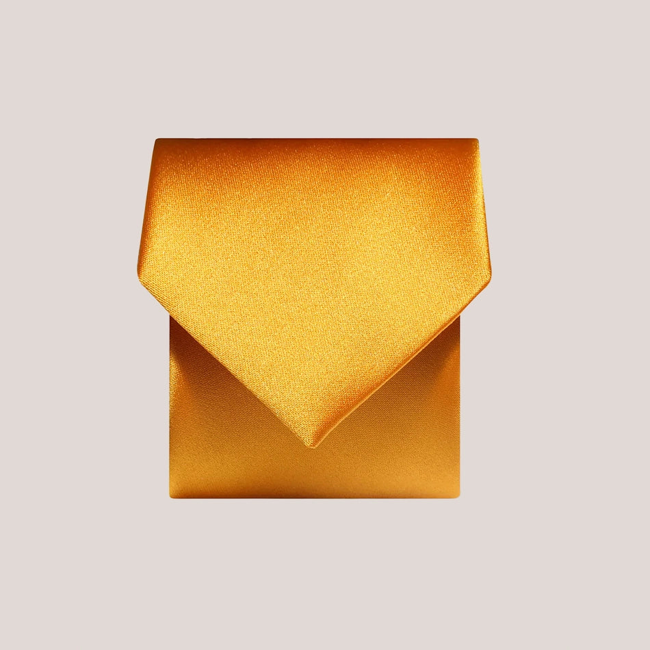 Plain Satin Tie - Burnt Orange