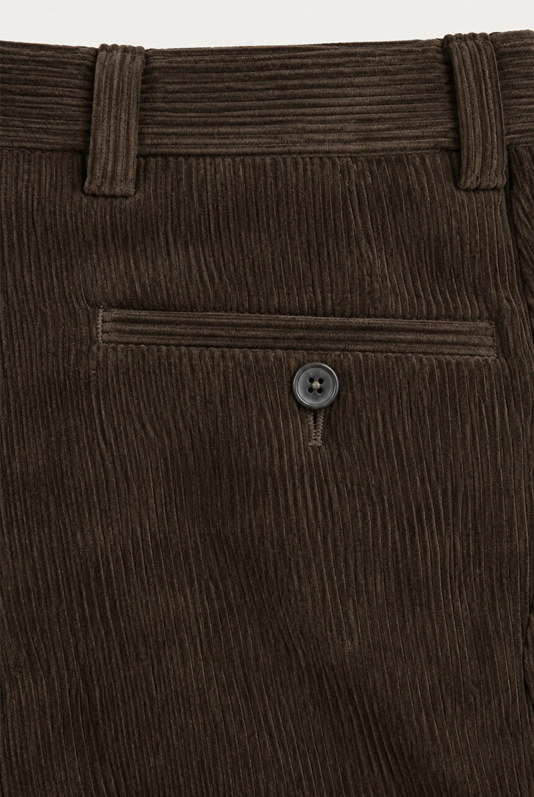 Straight Fit Corduroy Trousers - Brown