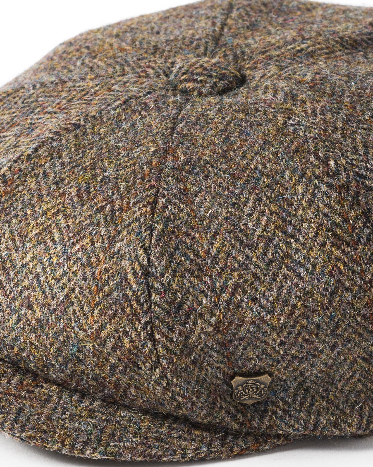 Harris Tweed Baker Boy Cap - Carloway Brown 2013