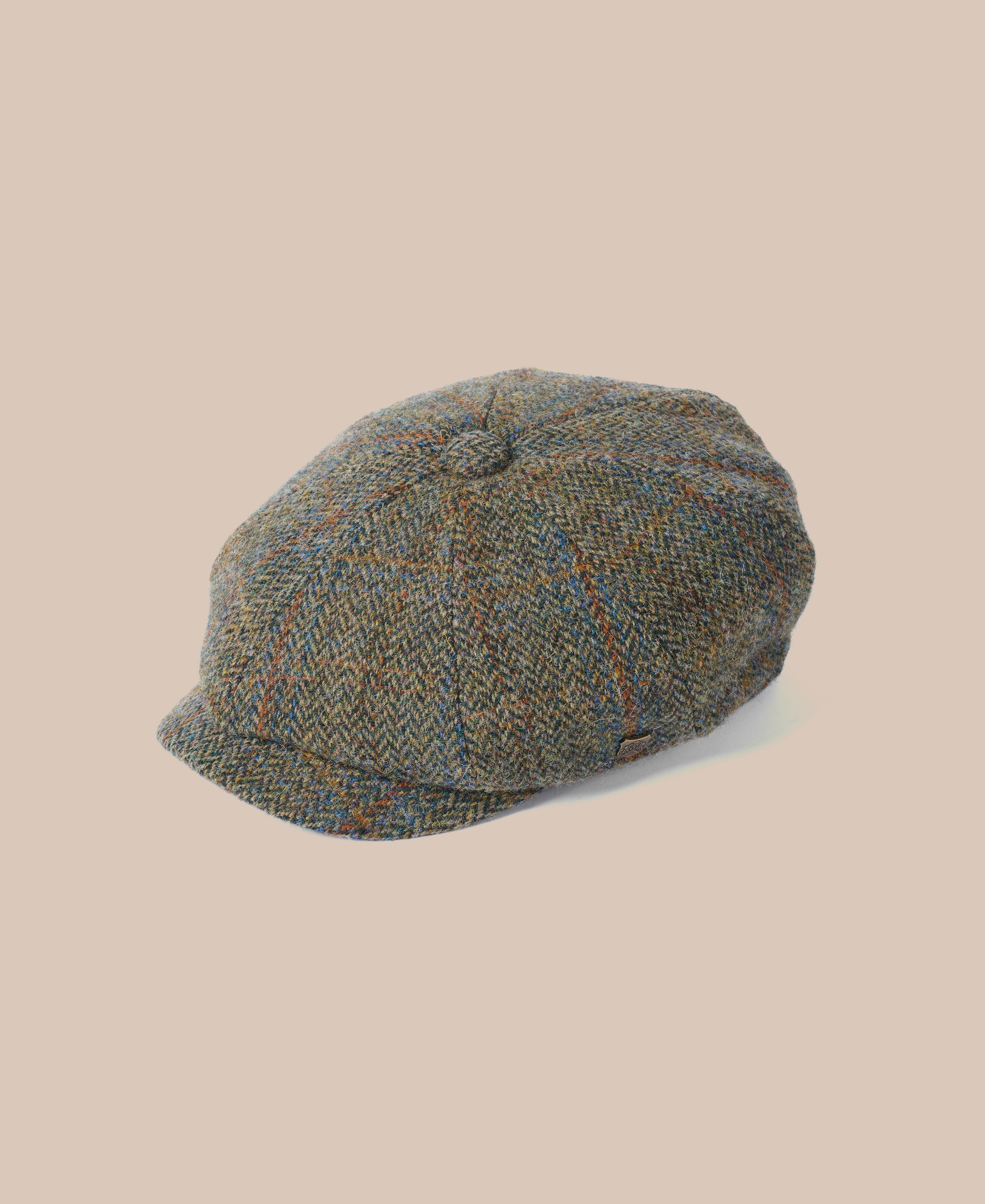 Harris Tweed Baker Boy Cap - Carloway Green 2023