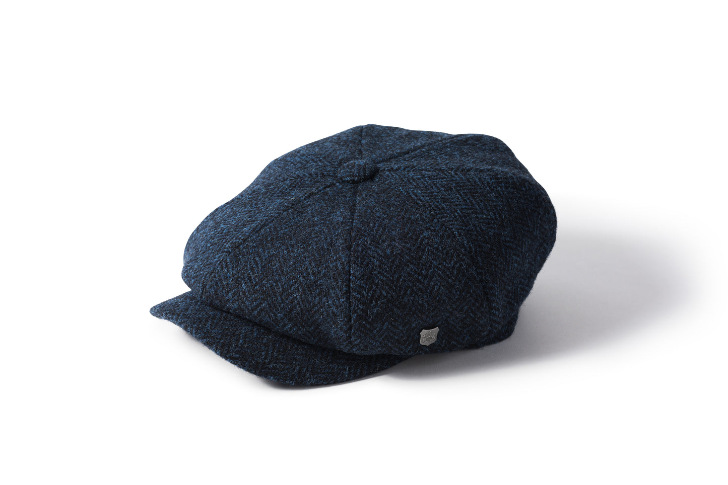 Harris Tweed Baker Boy Cap - Carloway Blue 3302