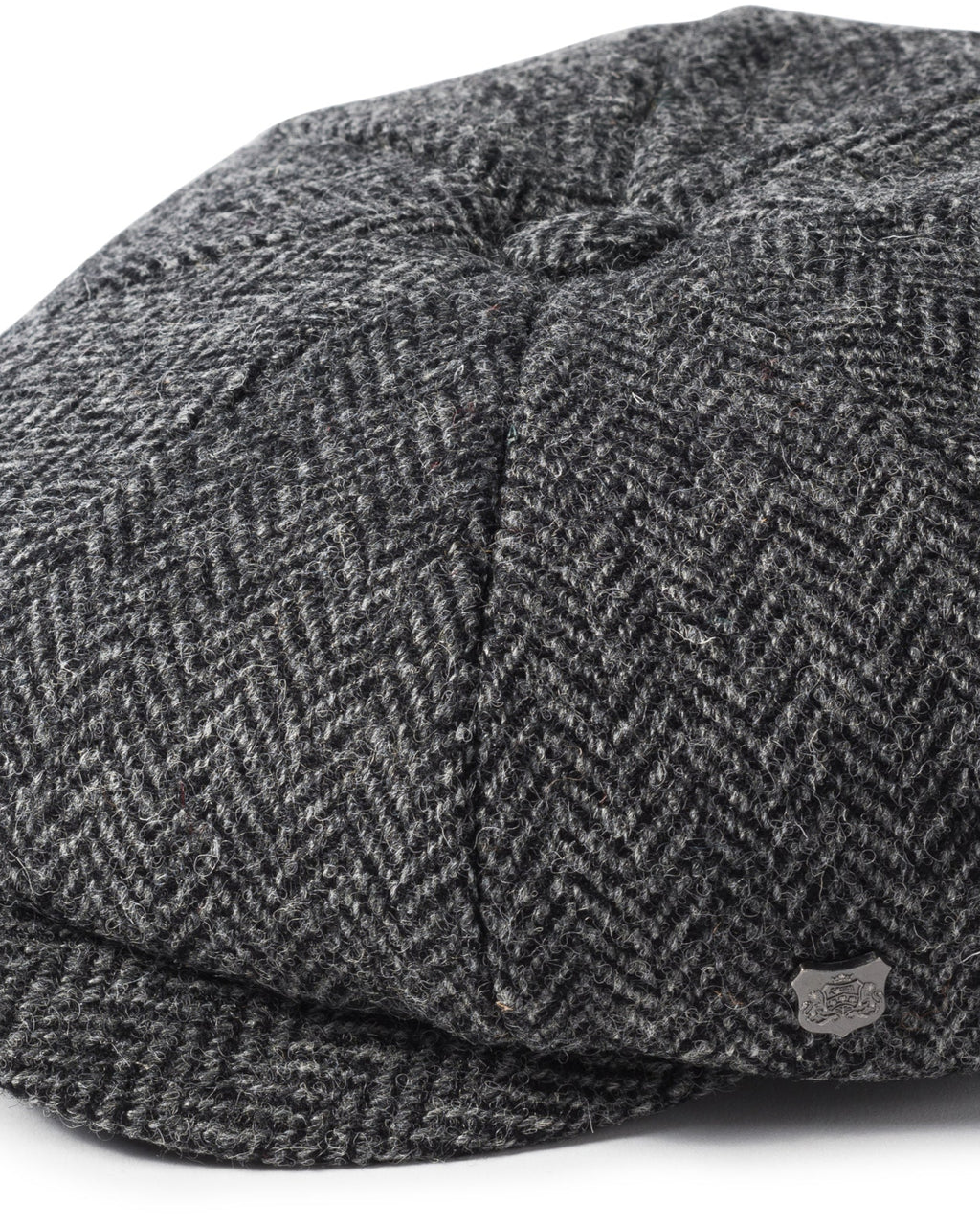 Harris Tweed Baker Boy Cap - Carloway Grey 4615