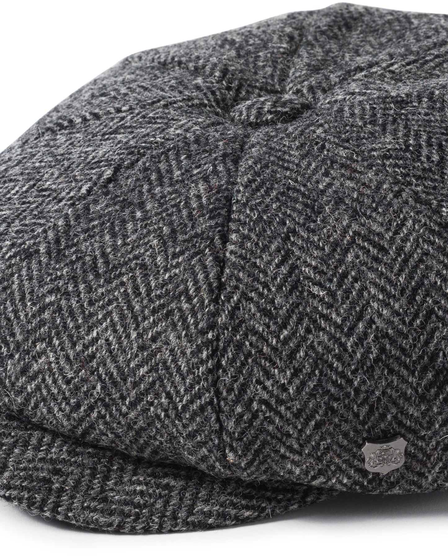 Harris Tweed Baker Boy Cap - Carloway Grey 4615
