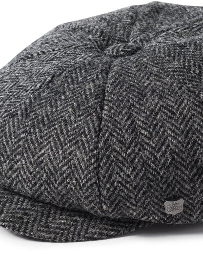 Harris Tweed Baker Boy Cap - Carloway Grey 4615