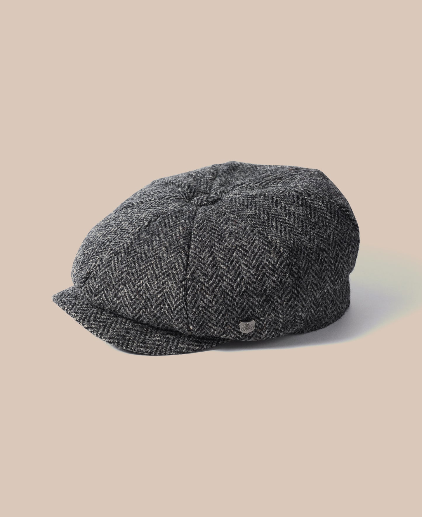 Harris Tweed Baker Boy Cap - Carloway Grey 4615