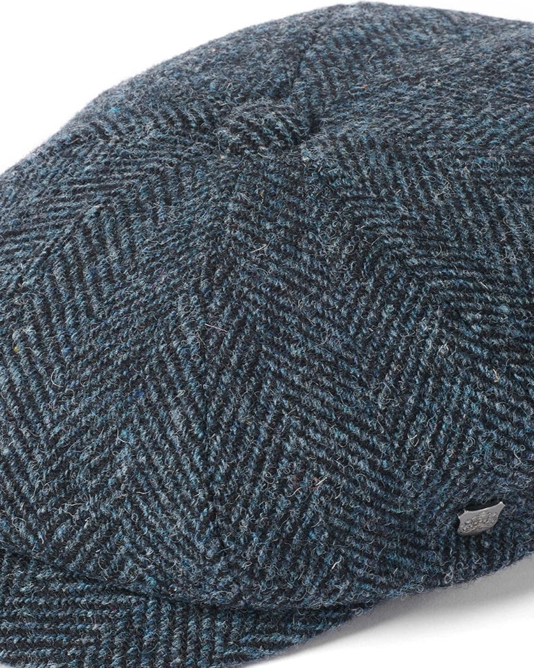 Harris Tweed Baker Boy Cap - Carloway Blue 4750