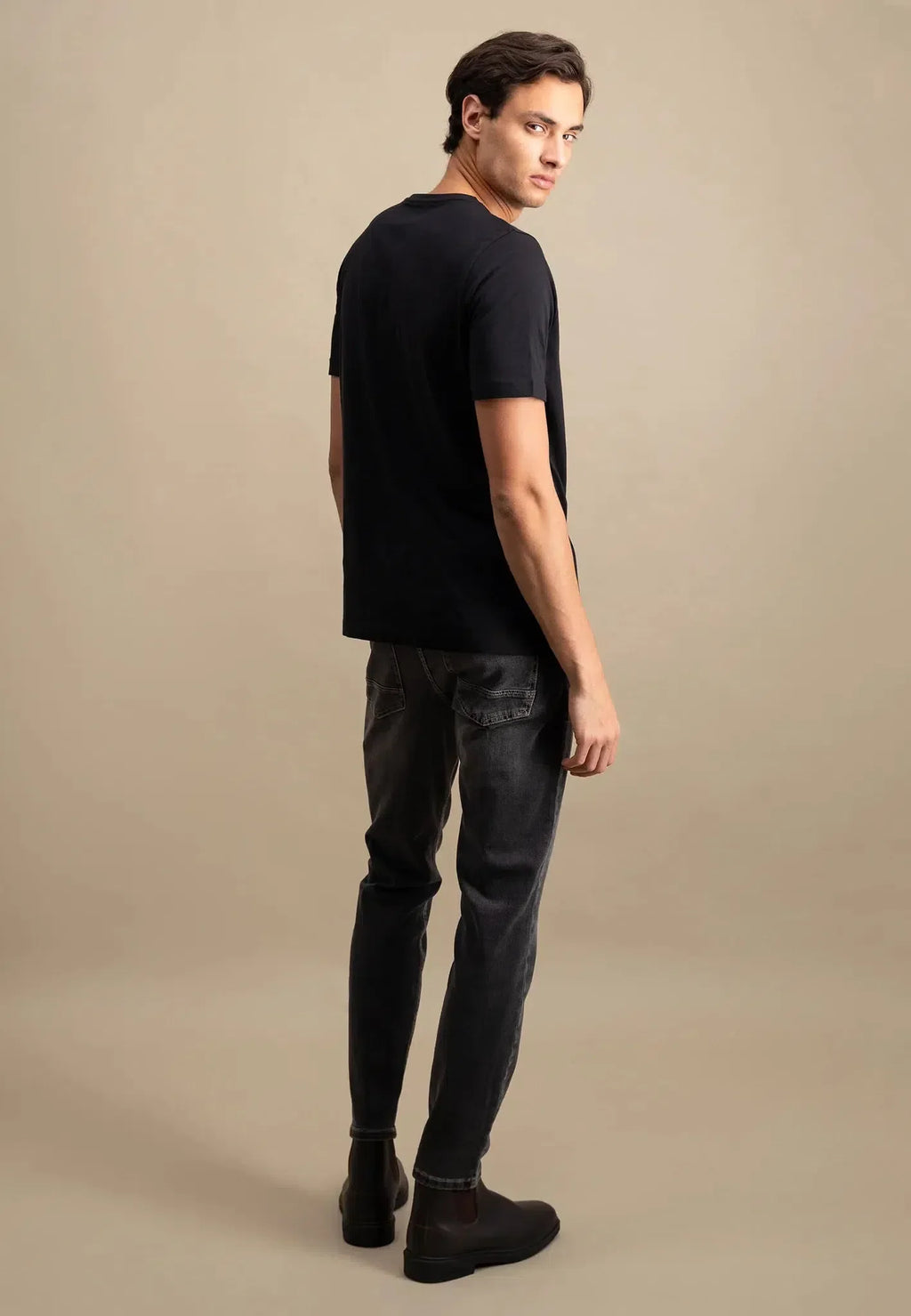 Crew-neck Tee Sustainable Cotton - Black