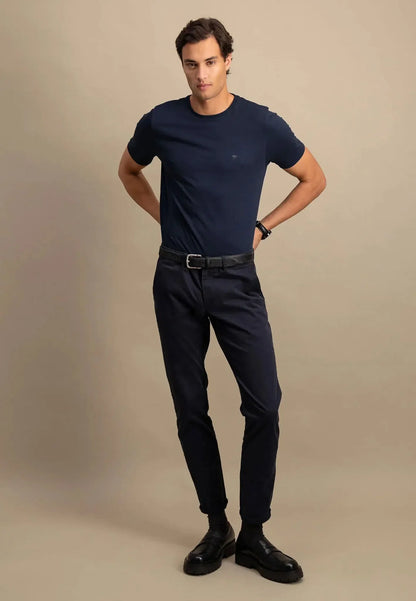 Crew-neck Tee Sustainable Cotton - Navy