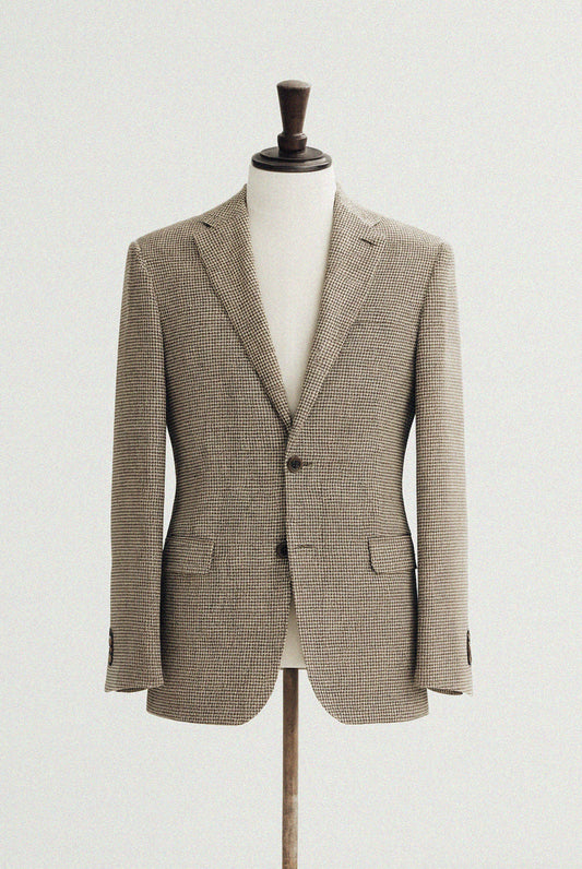 Cannon Brown Houndstooth 3 Piece Suit - Jacket