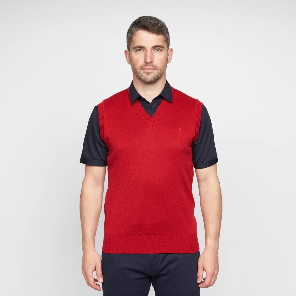 Gabicci Sleeveless Pullover - Red
