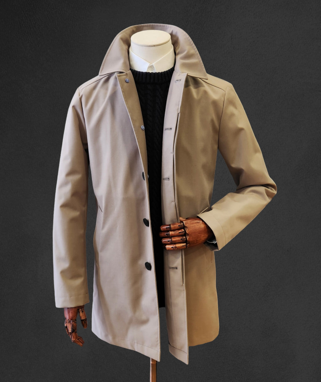 Carver Rain Coat - Putty