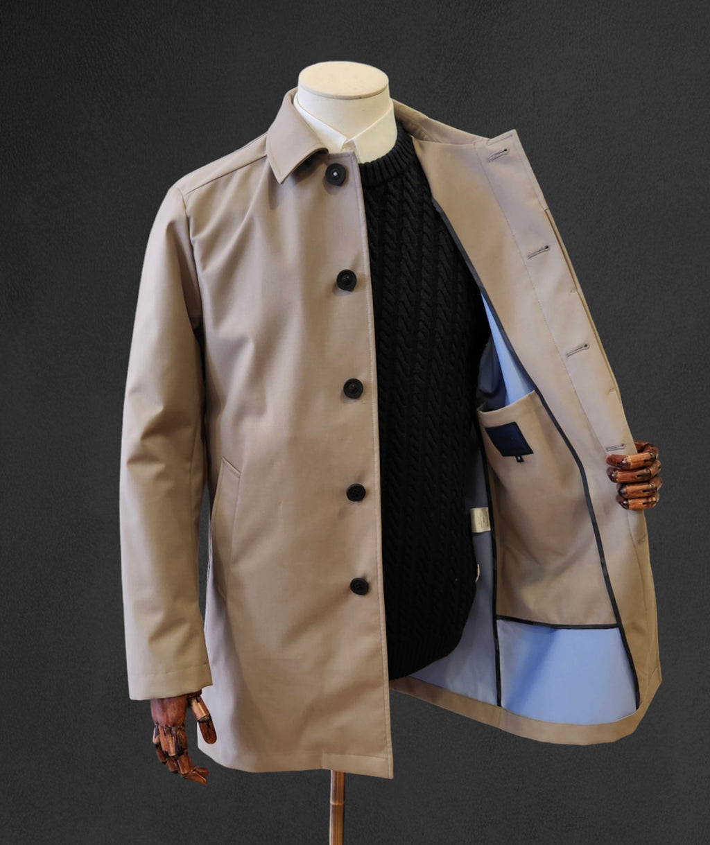 Carver Rain Coat - Putty
