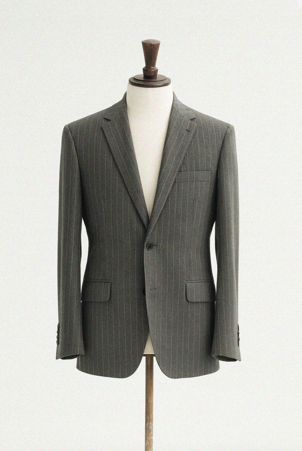Cassius Dark Grey Pinstripe 3-Piece Suit - Waistcoat