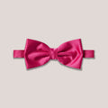 Satin Clip-On Bow Tie - Cerise