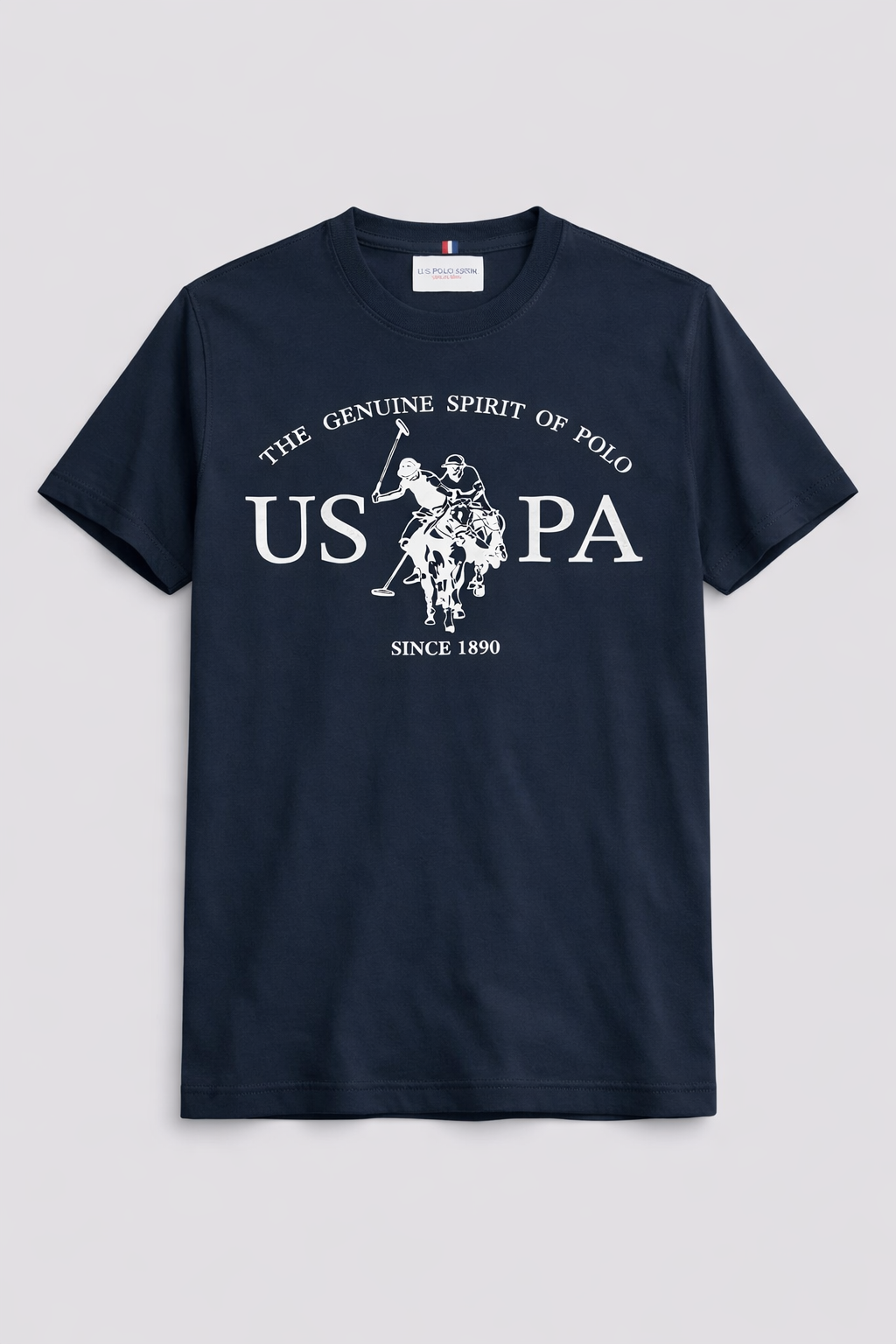 Signature Printed U.S. POLO ASSN. Tee - Navy