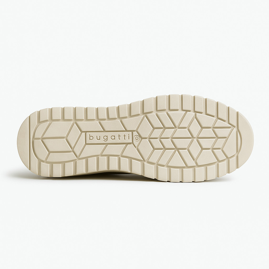 Leather Lace-Up Hybrid Boots - Cognac