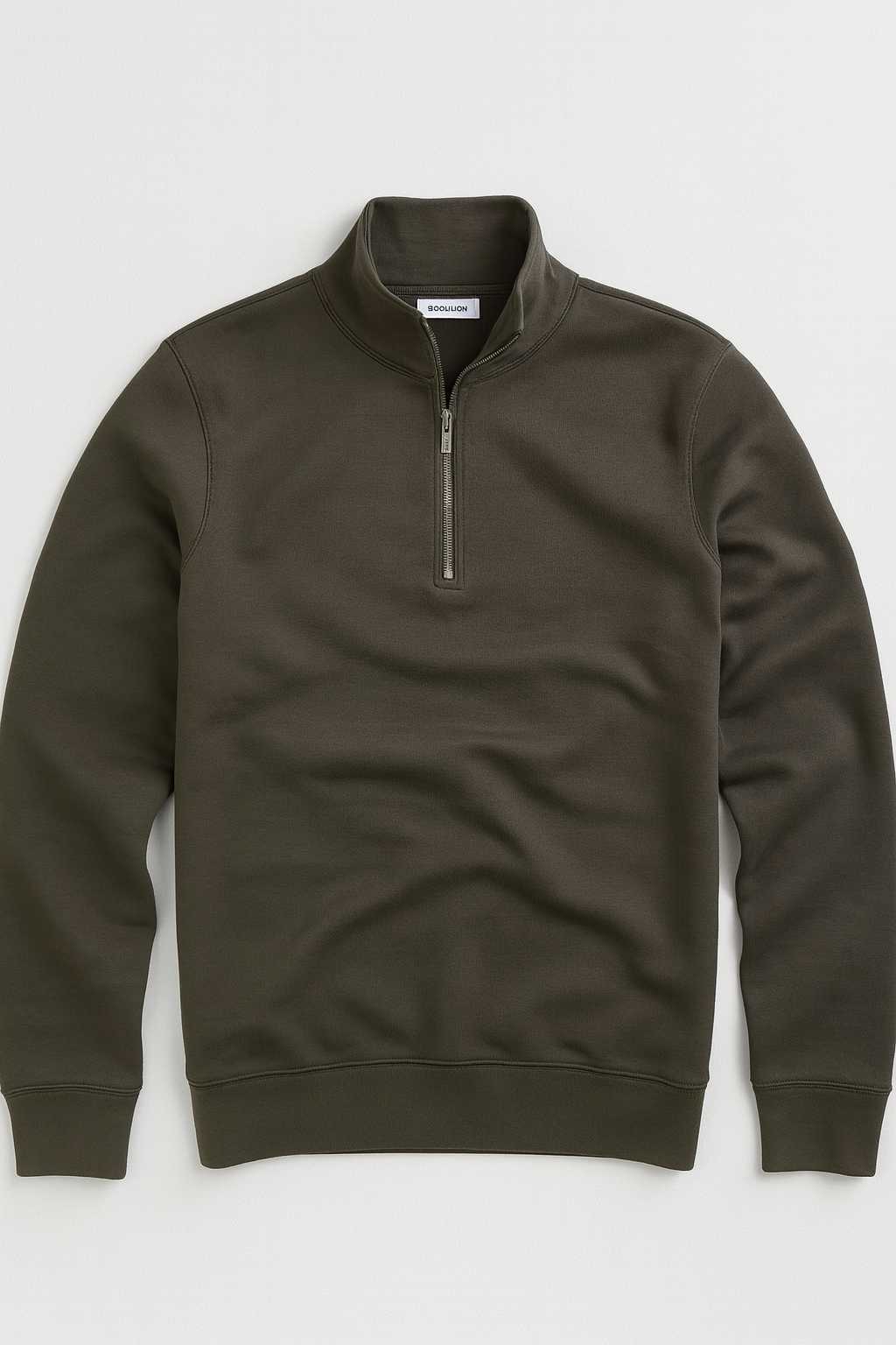 Quarter-Zip Sweatshirt – Dark Olive