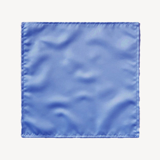 Plain Satin Hankie - Cornflower