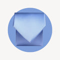 Plain Satin Tie - Cornflower
