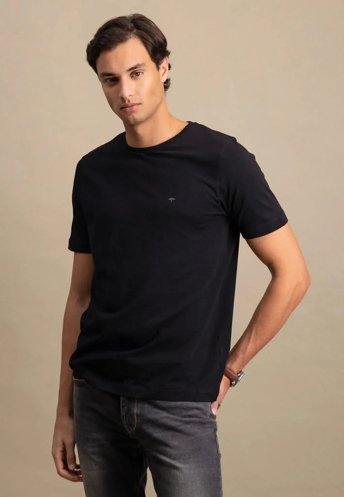 Crew-neck Tee Sustainable Cotton - Black