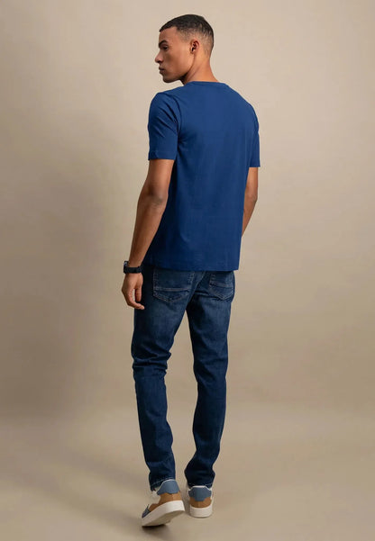 Crew-neck Tee Sustainable Cotton - Midnight Blue
