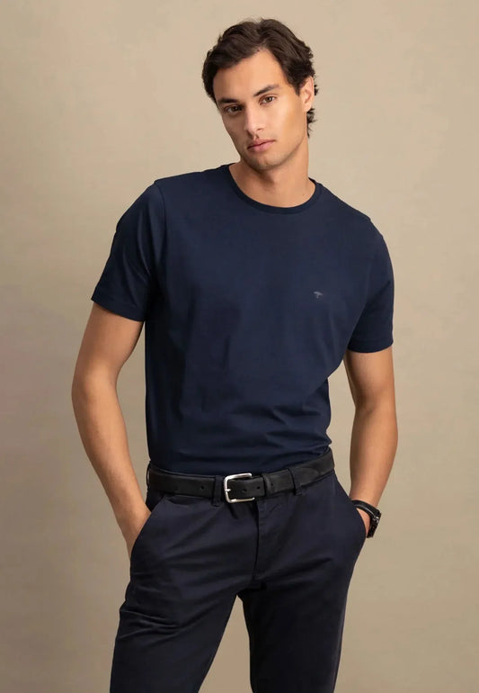 Crew-neck Tee Sustainable Cotton - Navy